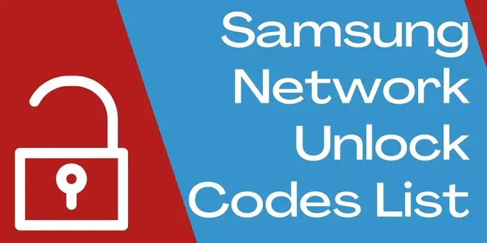 Samsung Network unlock code