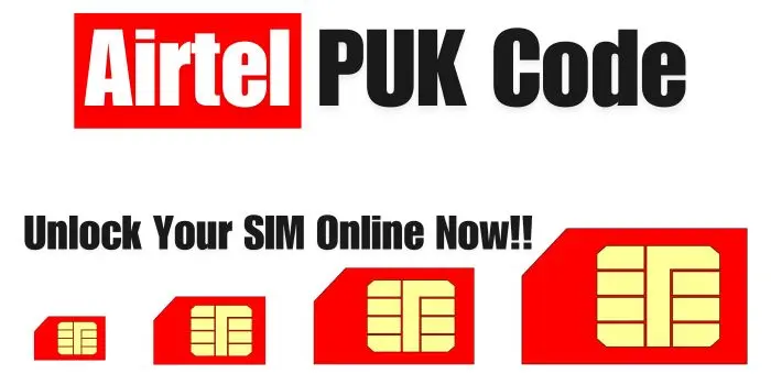 Airtel PUK Code