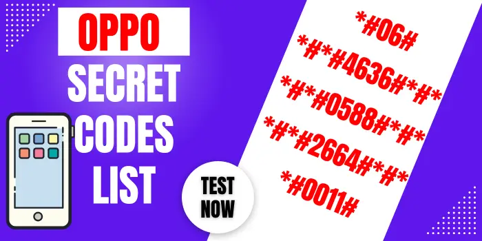 oppo secret codes List