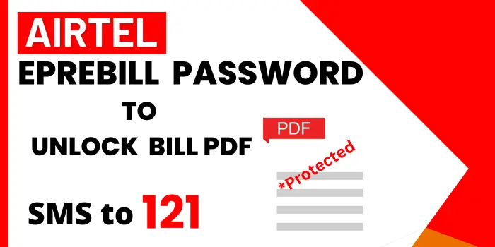 Airtel Eprebill Password